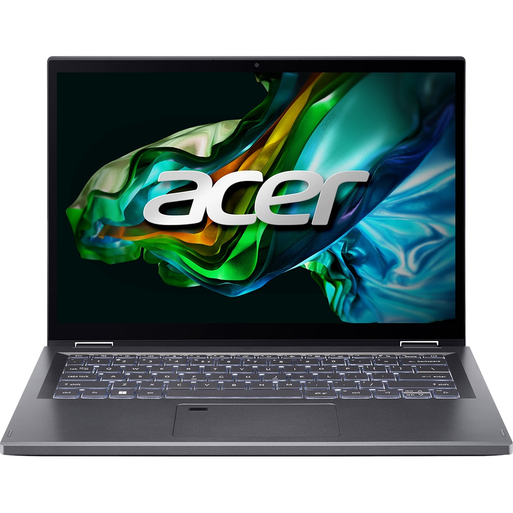 Laptop 2 in 1 ACER Aspire 5 Spin 14 A5SP14-51MTN-55UK, Intel Core I5-1335U pana la 4.6GHz, 14" WUXGA, 16GB, SSD 512GB, Intel Iris Xe, Free DOS, iron
