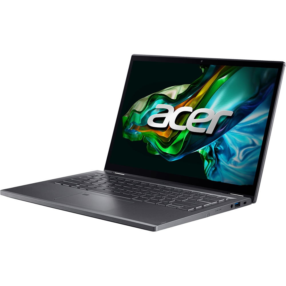 Laptop 2 in 1 ACER Aspire 5 Spin 14 A5SP14-51MTN-55UK, Intel Core I5-1335U pana la 4.6GHz, 14" WUXGA, 16GB, SSD 512GB, Intel Iris Xe, Free DOS, iron