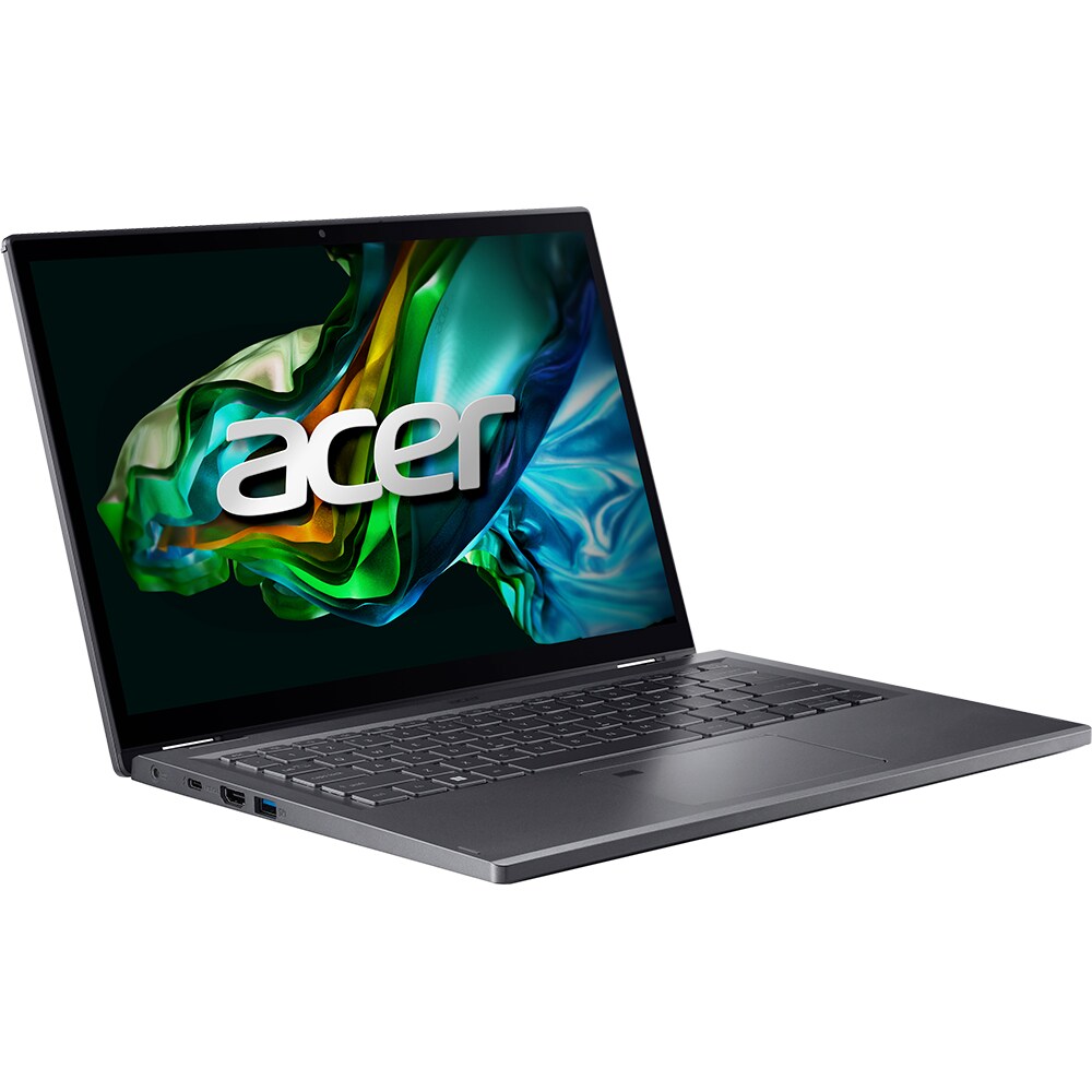 Laptop 2 in 1 ACER Aspire 5 Spin 14 A5SP14-51MTN-55UK, Intel Core I5-1335U pana la 4.6GHz, 14" WUXGA, 16GB, SSD 512GB, Intel Iris Xe, Free DOS, iron