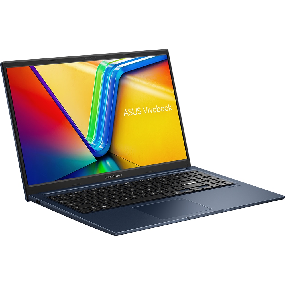Laptop ASUS VivoBook 15 F1504ZA-BQ616, Intel Core i5-1235U pana la 4.4GHz, 15.6" Full HD, 8GB, SSD 512GB, Intel UHD Graphics, Free DOS, Quiet Blue
