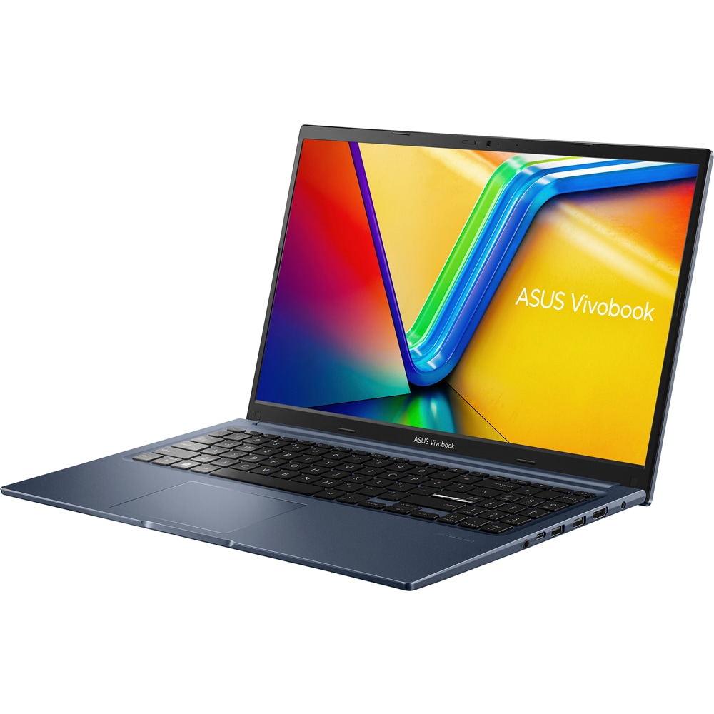 Laptop ASUS Vivobook 15 F1504ZA-BQ1617W, Intel Core i3-1215U pana la 4.4GHz, 15.6" Full HD, 8GB, SSD 512GB, Intel UHD Graphics, Windows 11 Home, albastru