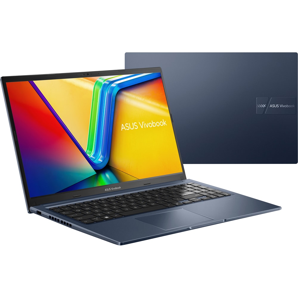 Laptop ASUS Vivobook 15 F1504ZA-BQ1617W, Intel Core i3-1215U pana la 4.4GHz, 15.6" Full HD, 8GB, SSD 512GB, Intel UHD Graphics, Windows 11 Home, albastru
