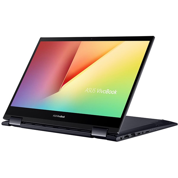Laptop ASUS VivoBook Flip 14 TM420IA-EC061T, AMD Ryzen 7 4700U pana la 4.1GHz, 14" Full HD Touch, 16GB, SSD 512GB, AMD Radeon Graphics, Windows 10 Home, negru