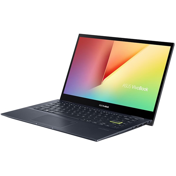 Laptop ASUS VivoBook Flip 14 TM420IA-EC061T, AMD Ryzen 7 4700U pana la 4.1GHz, 14" Full HD Touch, 16GB, SSD 512GB, AMD Radeon Graphics, Windows 10 Home, negru