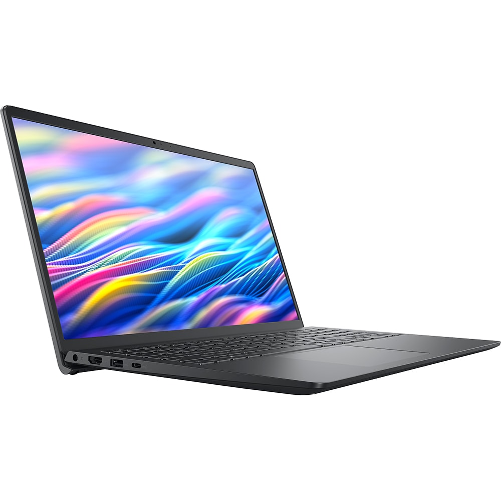 Laptop DELL 15 DC15250, Intel Core i7-1355U pana la 5GHz, 15.6" Full HD, 16GB, SSD 512GB, Intel UHD Graphics, Free Dos, Carbon Black