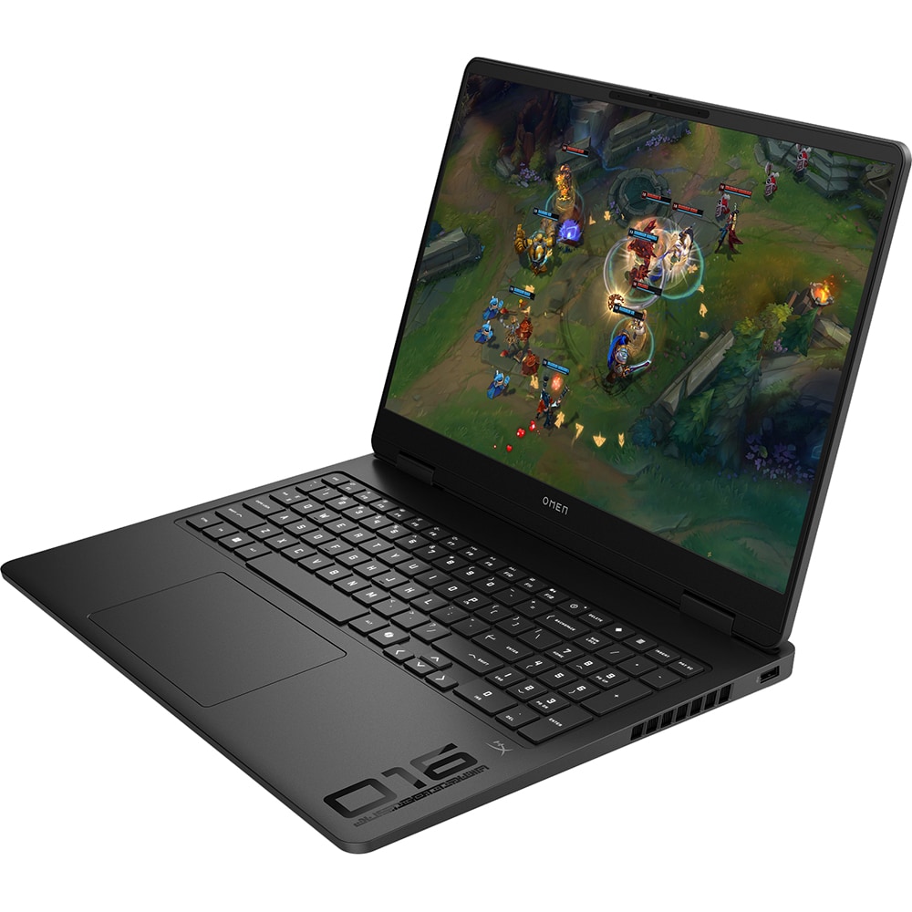 Laptop HP 16-ap0029nn, AMD Ryzen AI 7 350 pana la 5GHz, 16" 2K, 32GB, SSD 1TB, NVIDIA GeForce RTX 5070, Free DOS, negru