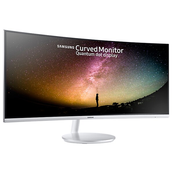 Monitor Gaming curbat LED VA SAMSUNG LC34F791WQUXEN, 34", UltraWide QHD, 100Hz, Flicker Free, alb