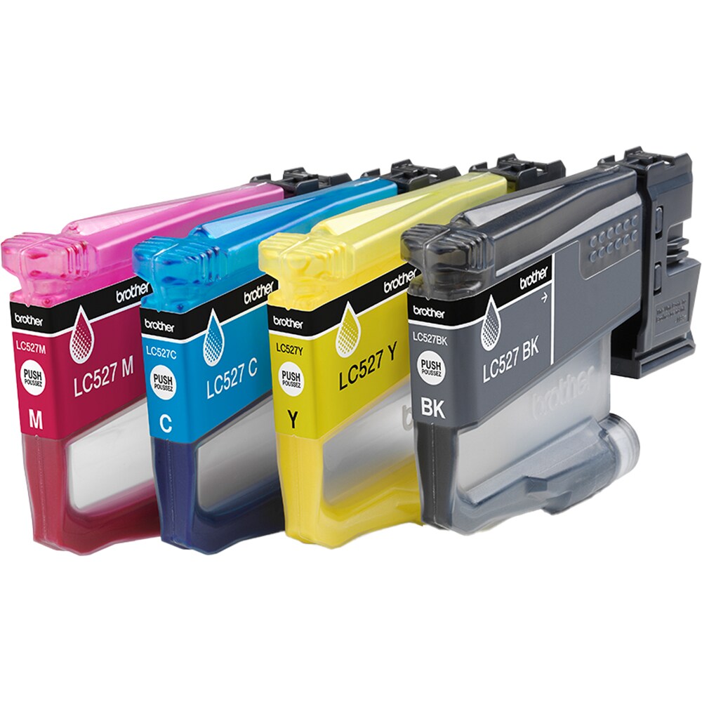 Set 4 cartuse originale BROTHER LC527VAL, Negru/Cyan/Magenta/Galben