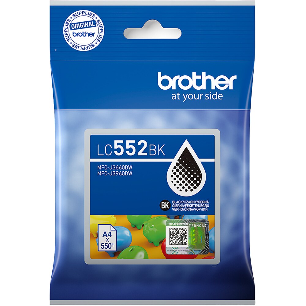 Cartus original BROTHER LC552BK, negru