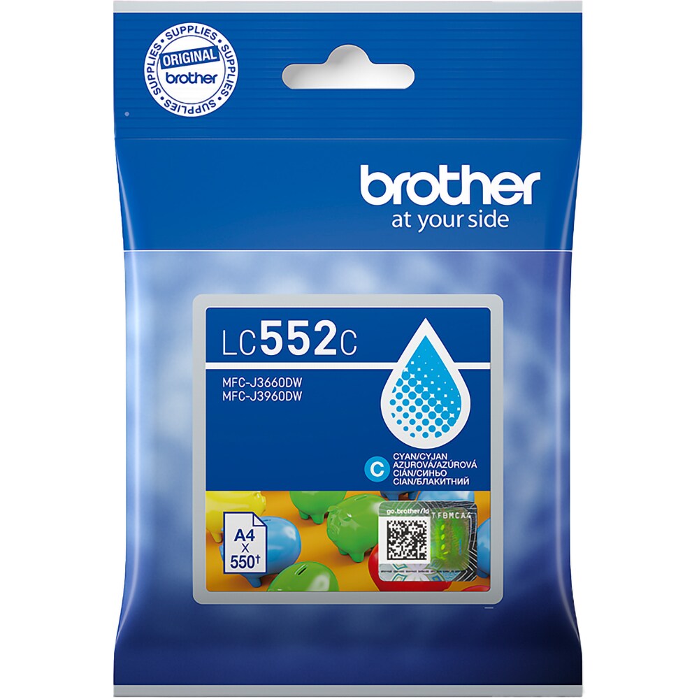 Cartus original BROTHER LC552C, cyan