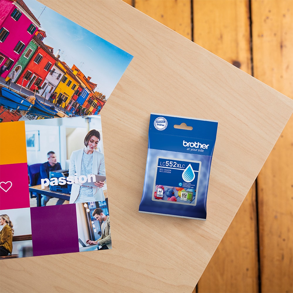 Cartus original BROTHER LC552XLC, cyan