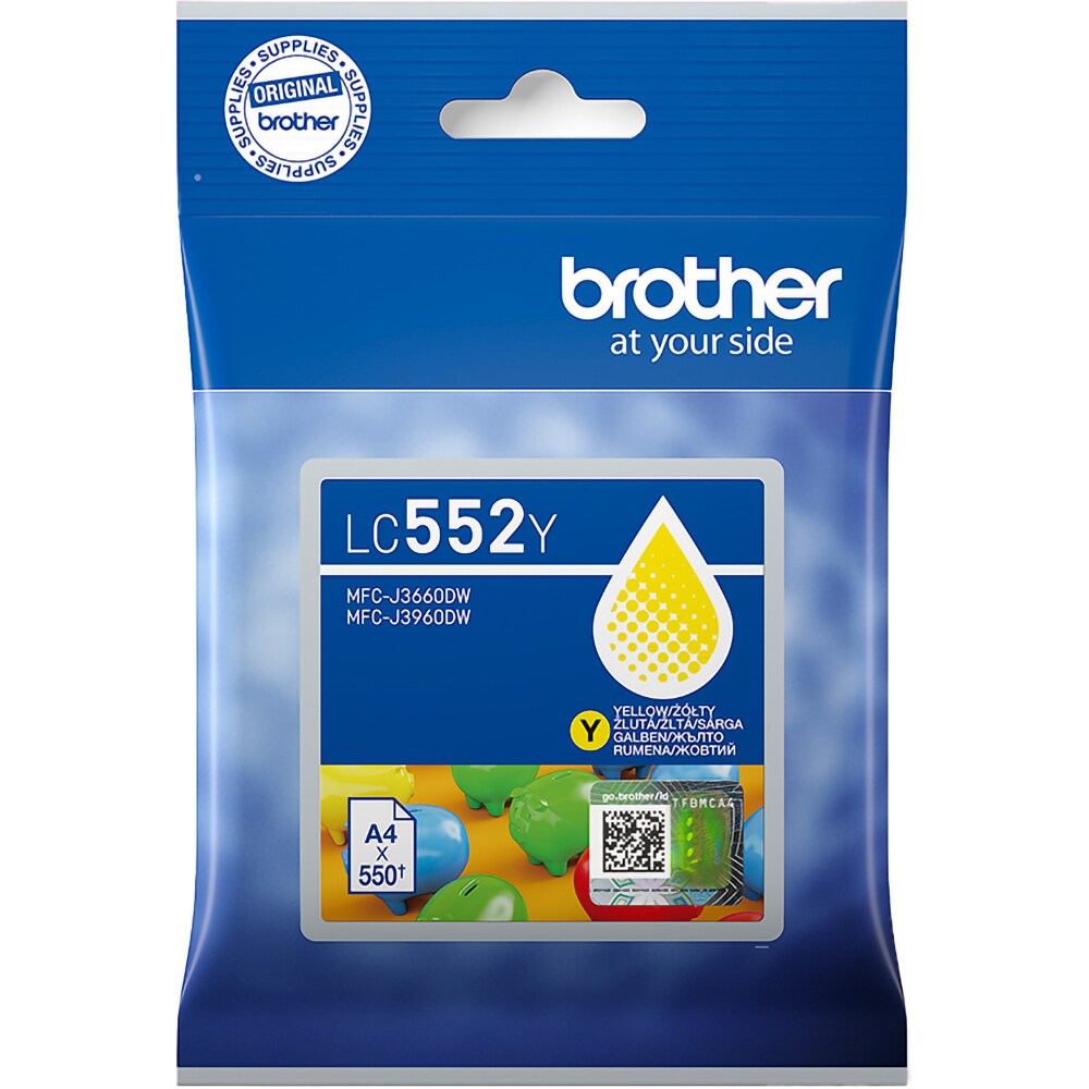 Cartus original BROTHER LC552Y, galben