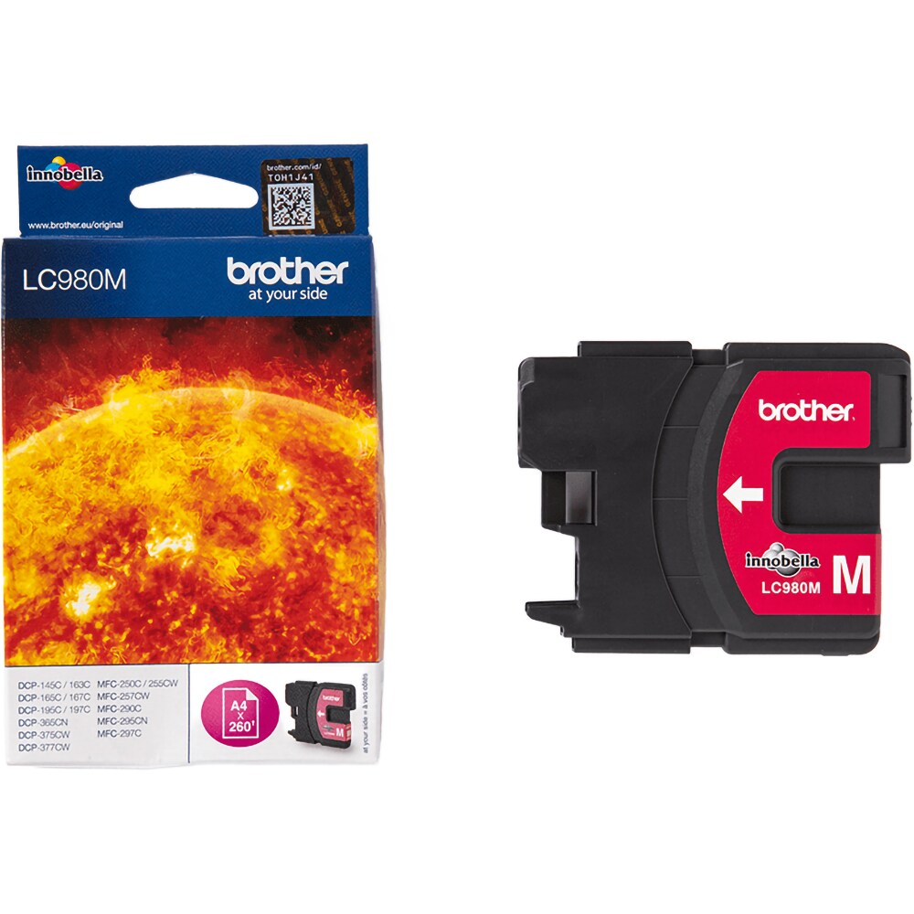 Cartus original BROTHER LC980M, magenta