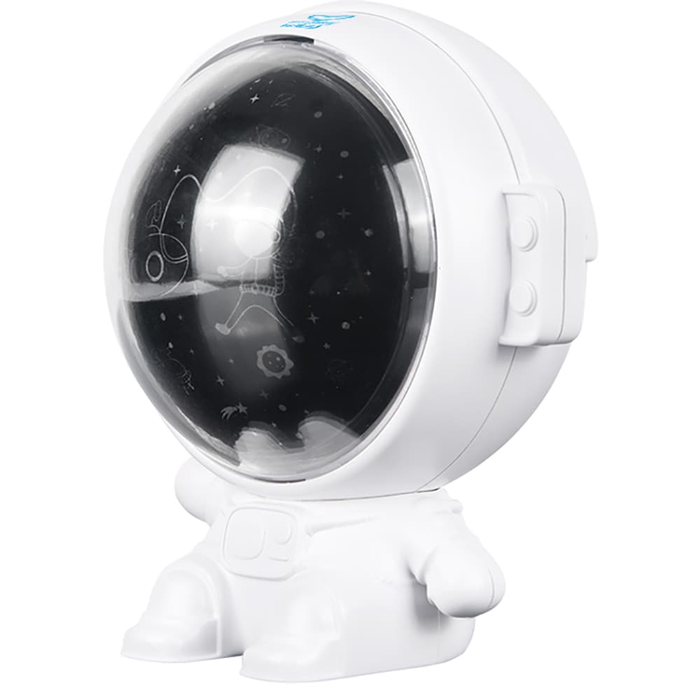 Lampa de veghe 3in1 EASYCARE Astronaut cu proiectii EASY00229, alb-negru