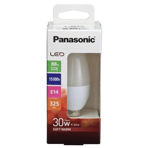 Bec LED PANASONIC LDAHV5L27CFE142EP, 3.5W(30W), E14, lumina calda