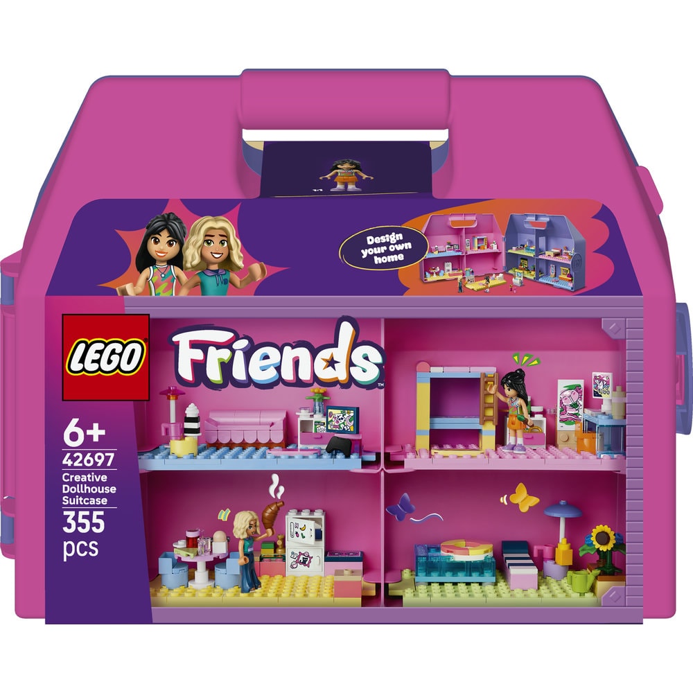 LEGO Friends: Valiza-casuta de papusi creativa 426970, 6 ani+, 355 piese