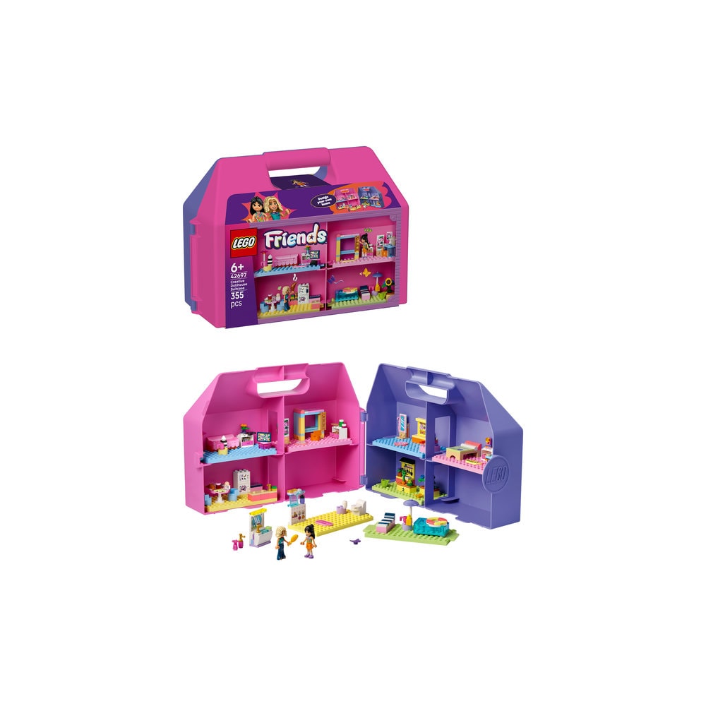 LEGO Friends: Valiza-casuta de papusi creativa 426970, 6 ani+, 355 piese