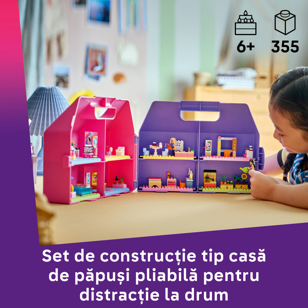 LEGO Friends: Valiza-casuta de papusi creativa 426970, 6 ani+, 355 piese