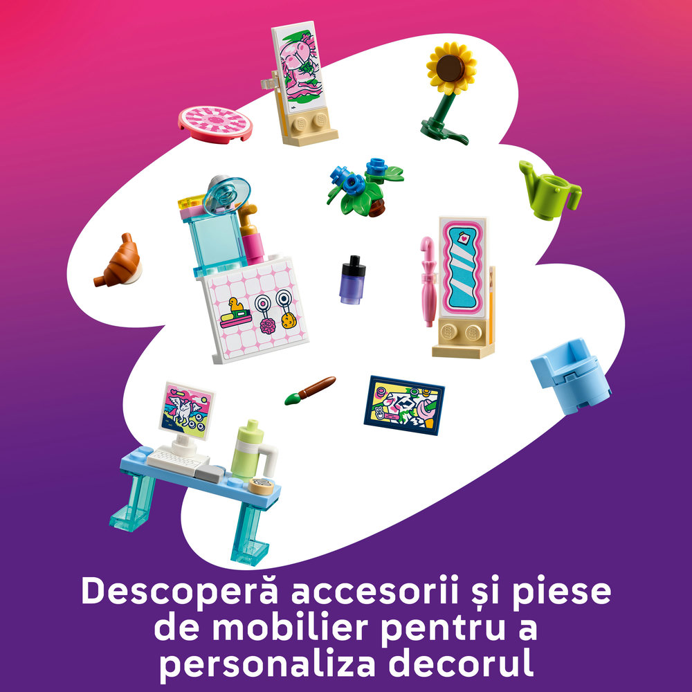 LEGO Friends: Valiza-casuta de papusi creativa 426970, 6 ani+, 355 piese