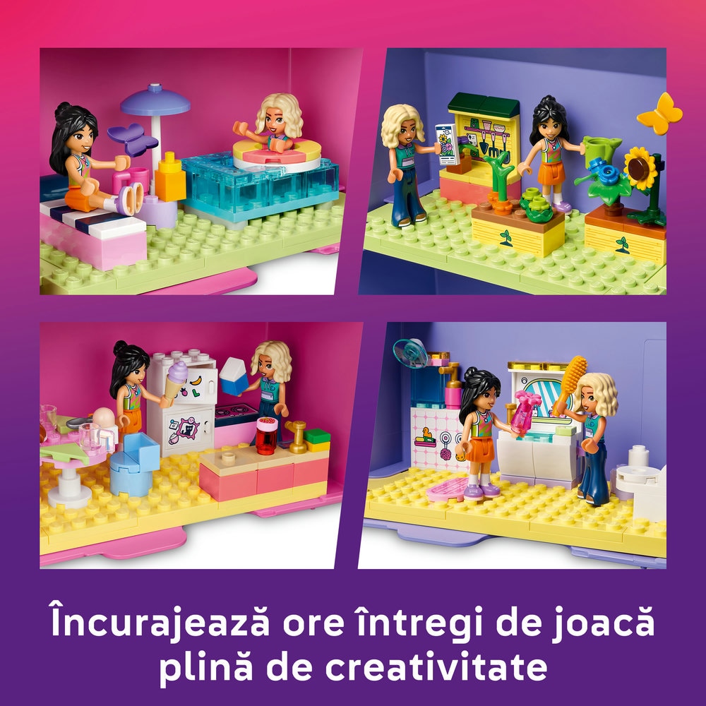 LEGO Friends: Valiza-casuta de papusi creativa 426970, 6 ani+, 355 piese