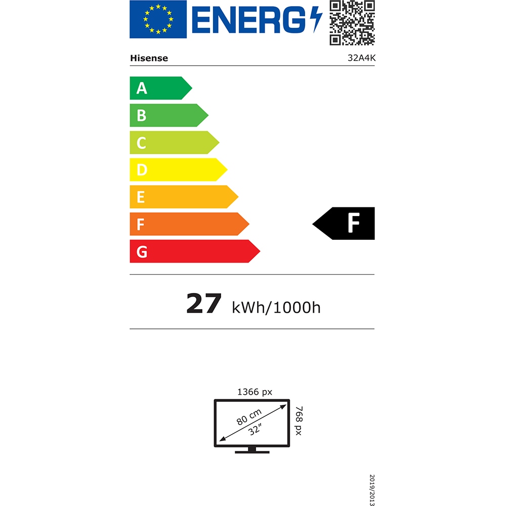 Televizor LED Smart HISENSE 32A4K, HD, 80cm