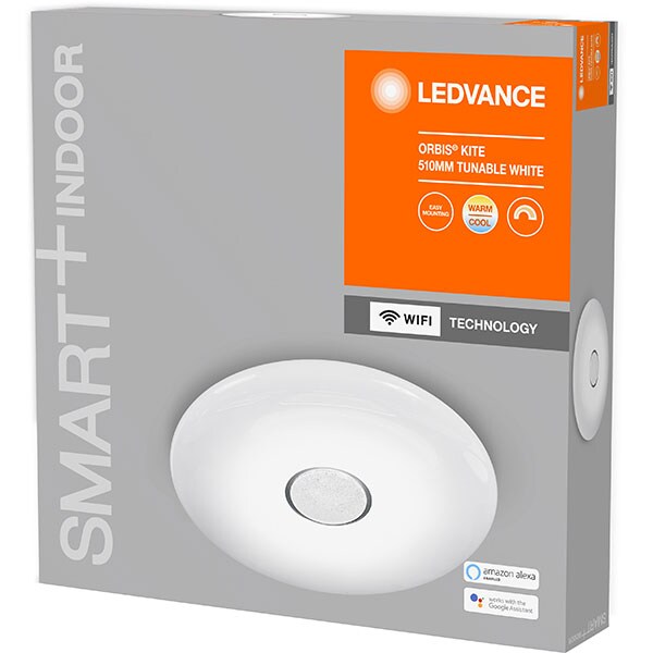 Plafoniera LED LEDVANCE ORBIS Kite 510 WT, 32W, 3300lm, Wi-Fi, lumina variabila, alb