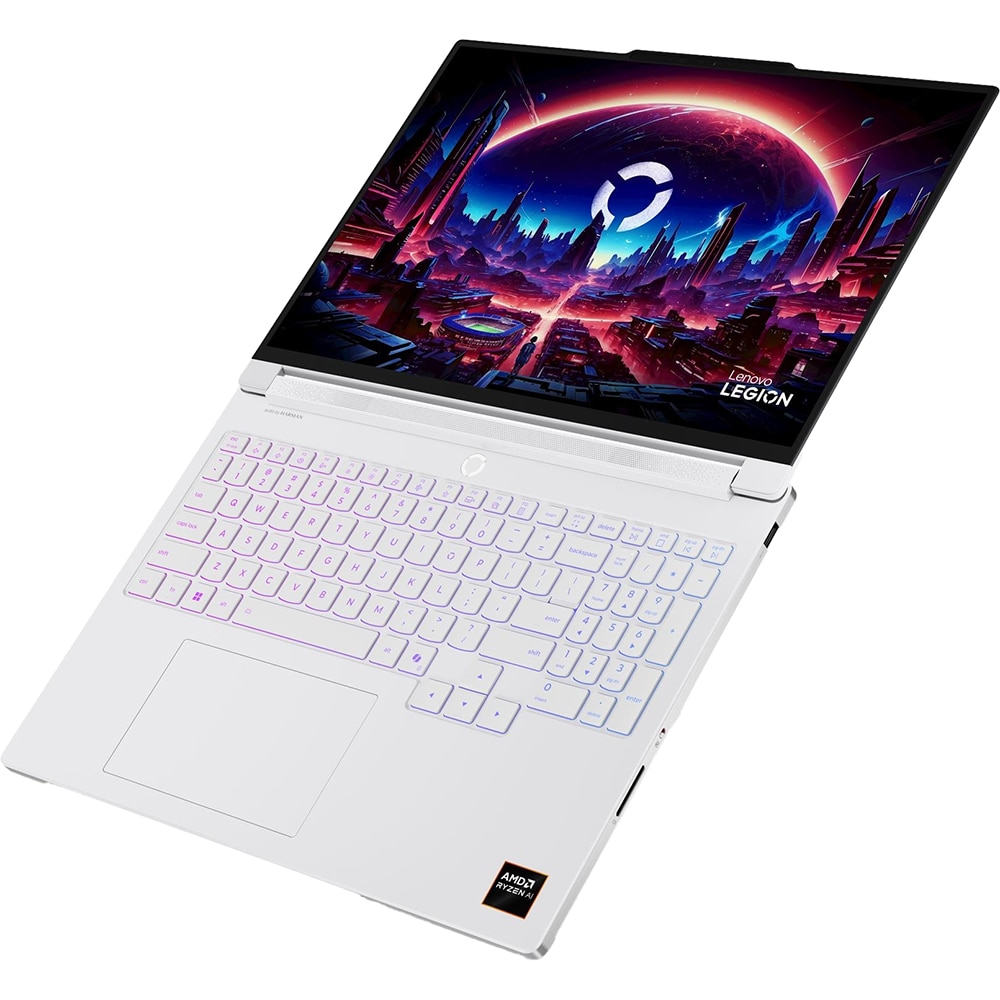 Laptop Gaming LENOVO Legion 7 16AGP11, AMD Ryzen AI 9 HX 470 pana la 5.2GHz, 16" WQXGA OLED, 32GB, SSD 1TB, NVIDIA GeForce RTX 5060 8GB, Free DOS, Glacier White