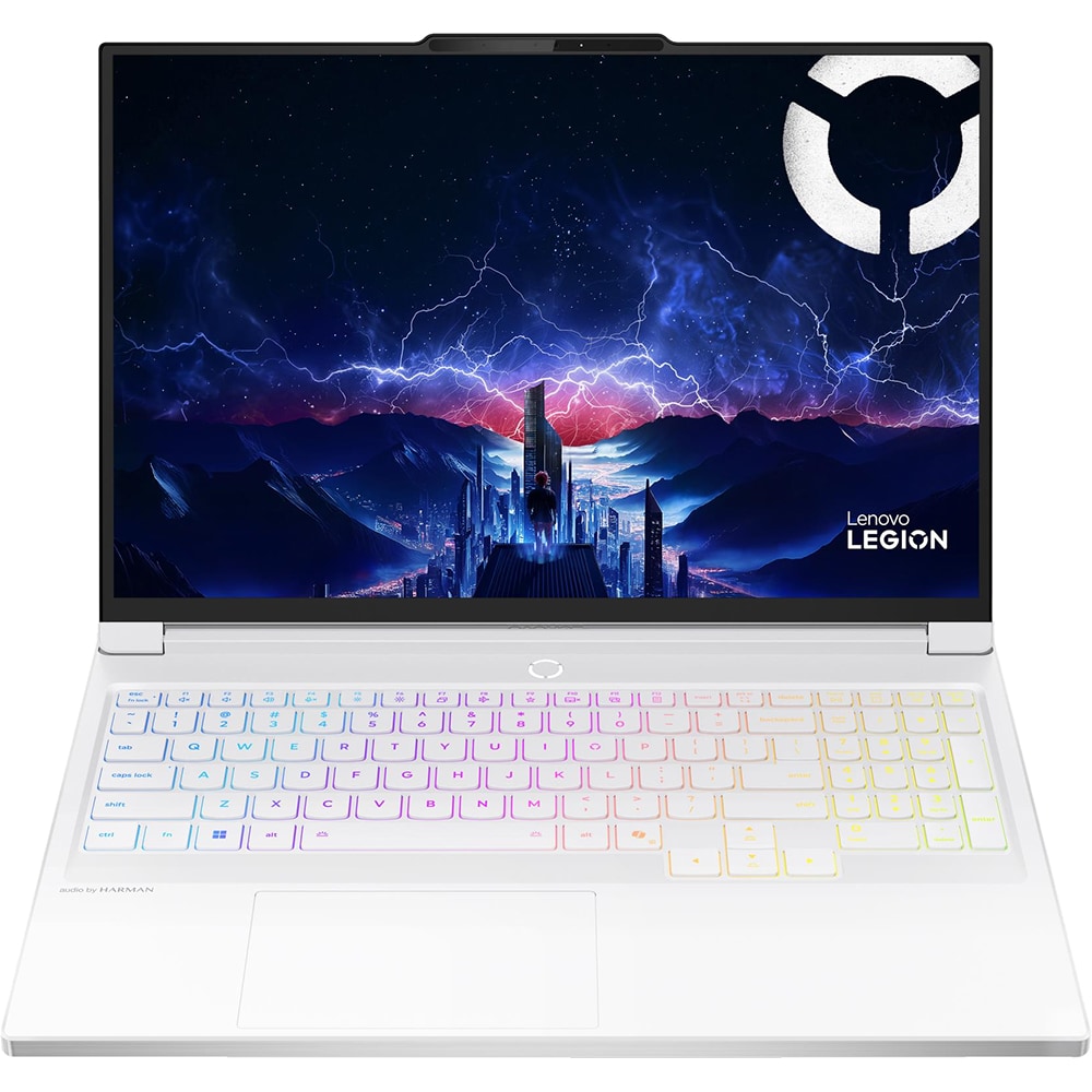 Laptop Gaming LENOVO Legion 7 16IAX10, Intel Core Ultra 7 255HX pana la 5.2GHz, 16" WQXGA, 32GB, SSD 1TB, NVIDIA GeForce RTX 5060 8GB, Free DOS, Glacier White