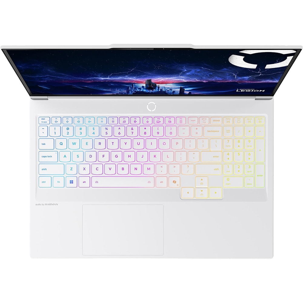 Laptop Gaming LENOVO Legion 7 16IAX10, Intel Core Ultra 7 255HX pana la 5.2GHz, 16" WQXGA, 32GB, SSD 1TB, NVIDIA GeForce RTX 5060 8GB, Free DOS, Glacier White