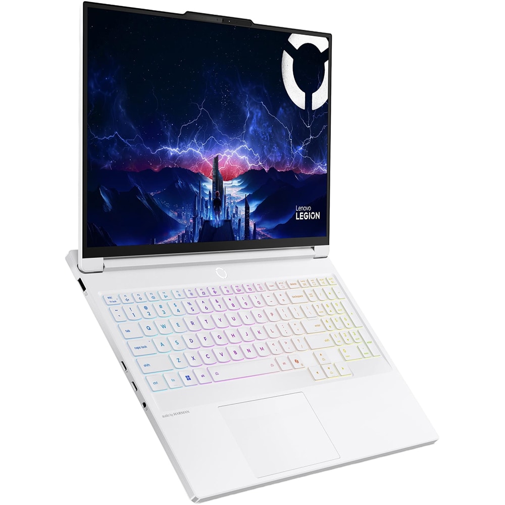 Laptop Gaming LENOVO Legion 7 16IAX10, Intel Core Ultra 7 255HX pana la 5.2GHz, 16" WQXGA, 32GB, SSD 1TB, NVIDIA GeForce RTX 5060 8GB, Free DOS, Glacier White
