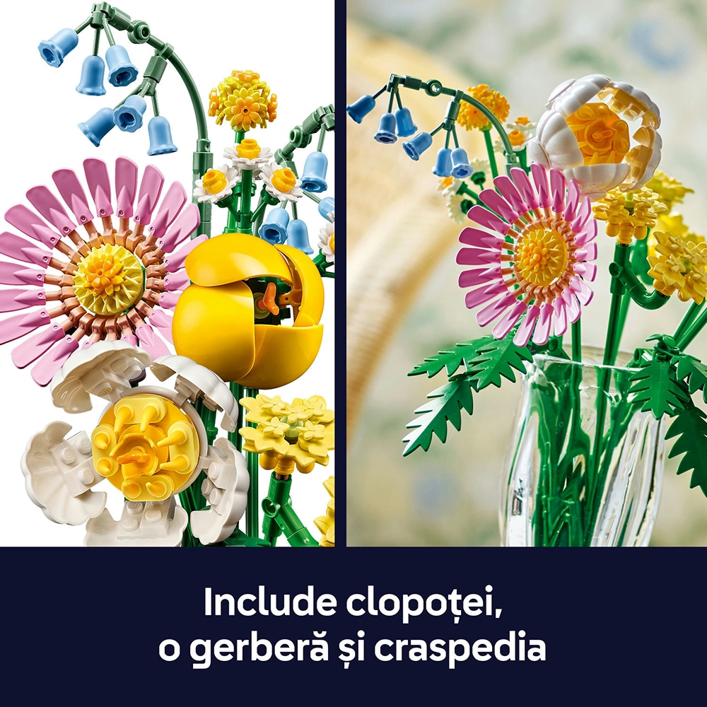 LEGO Botanicals: Mic buchet luminos 10347, 9 ani+, 373 piese