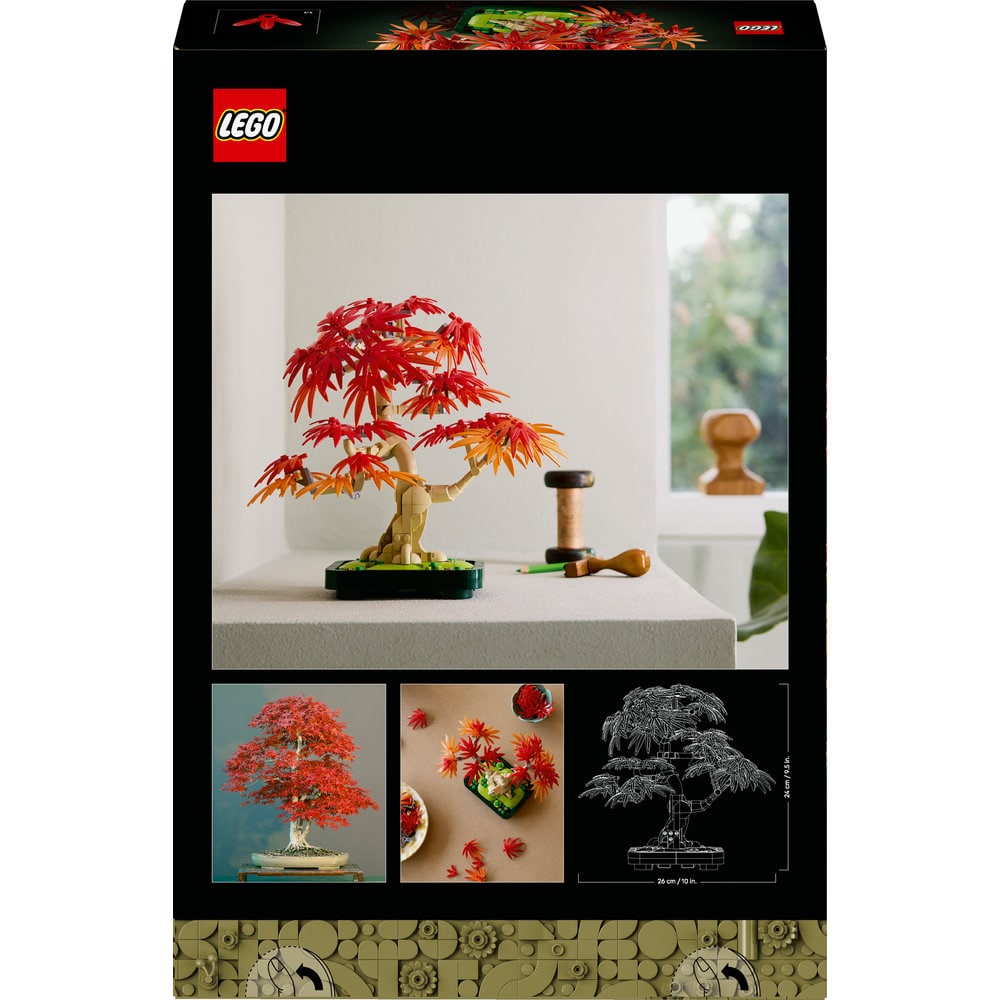 LEGO Botanicals: Bonsai de artar japonez rosu 10348, 18 ani+, 474 piese