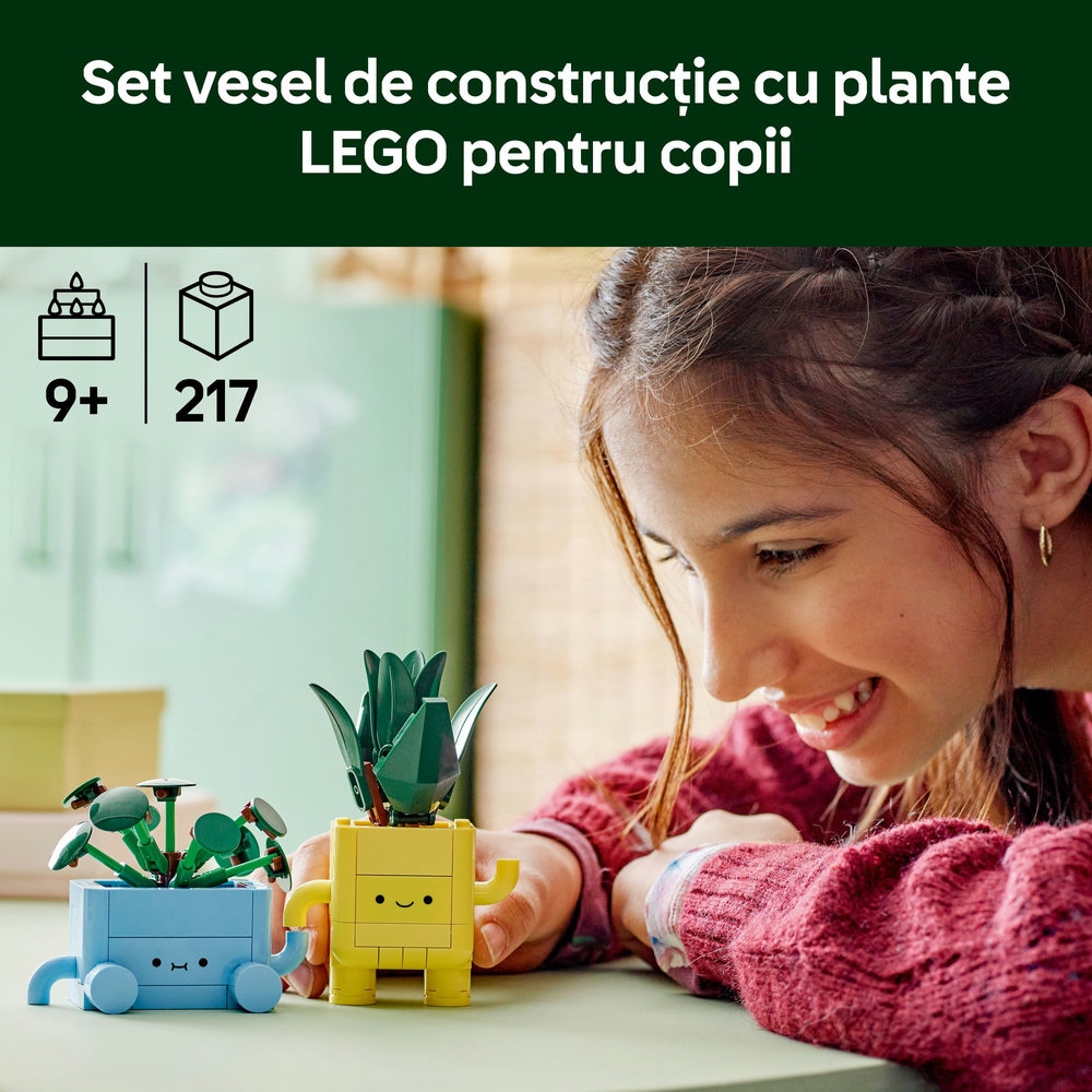 LEGO Botanicals: Plante fericite 10349, 9 ani+, 217 piese