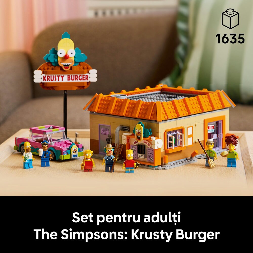 LEGO Icons: The Simpsons - Krusty Burger 10352, 18 ani+, 1635 piese