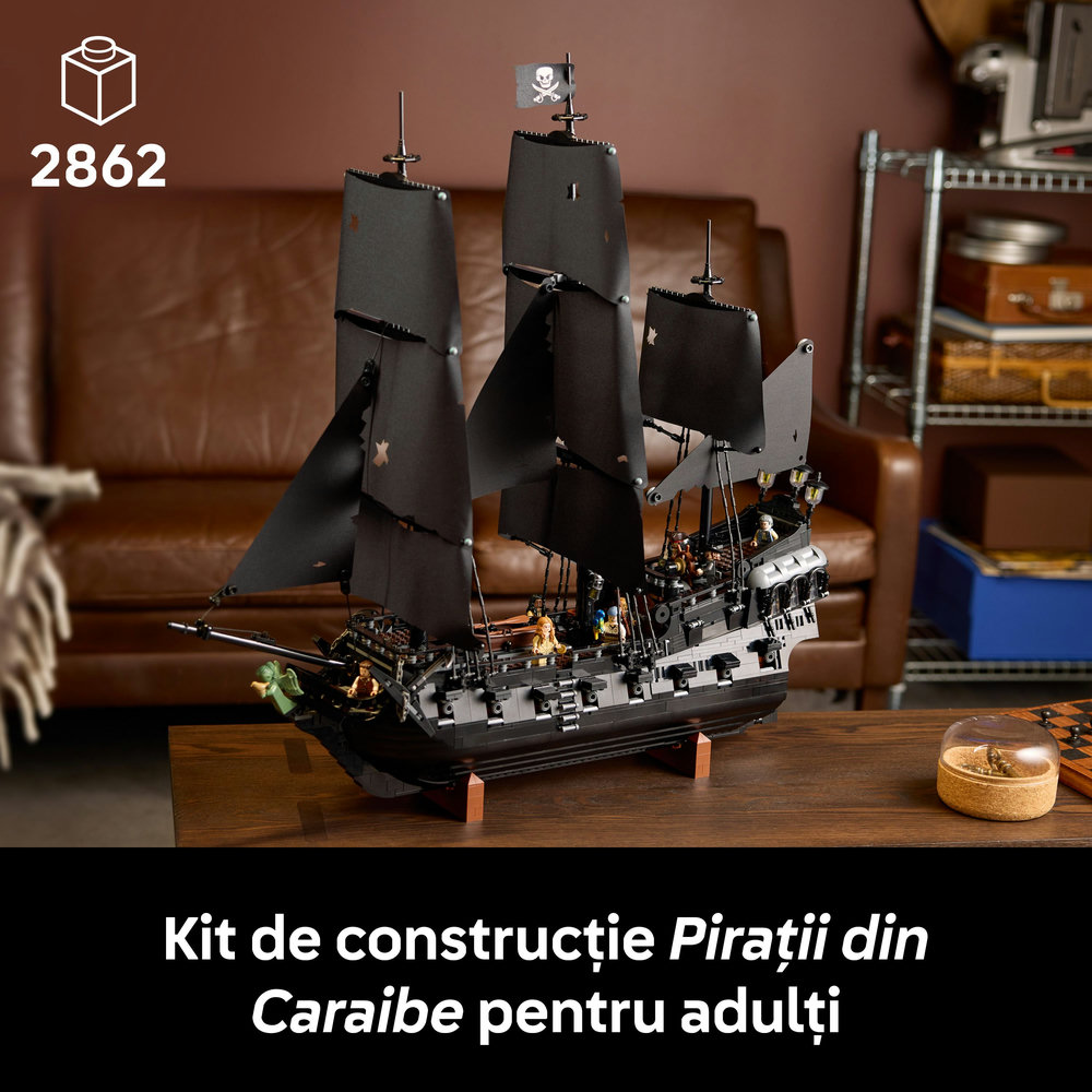 LEGO Icons: Corabia de pirati a capitanului Jack Sparrow 10365, 18 ani+, 2862 piese