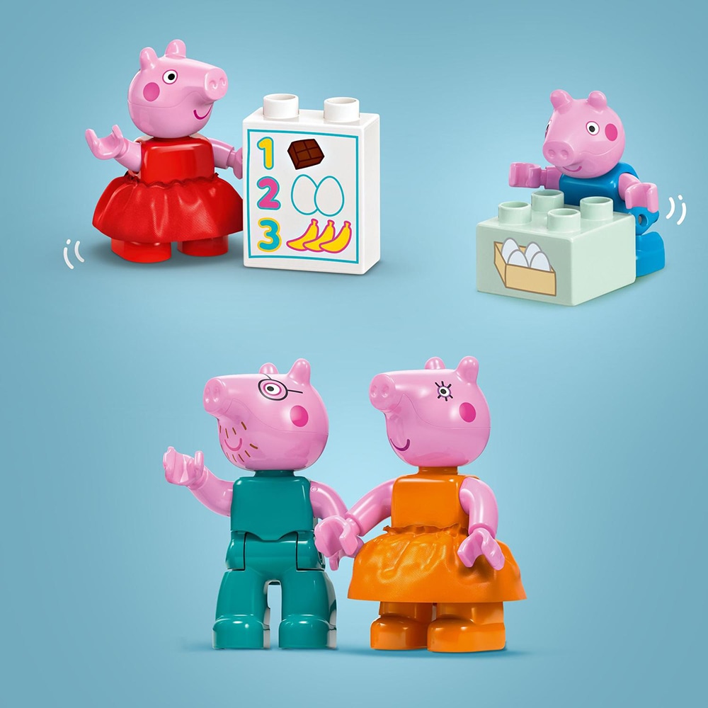 LEGO DUPLO: Supermarketul Purcelusei Peppa 10434, 2 ani+, 70 piese