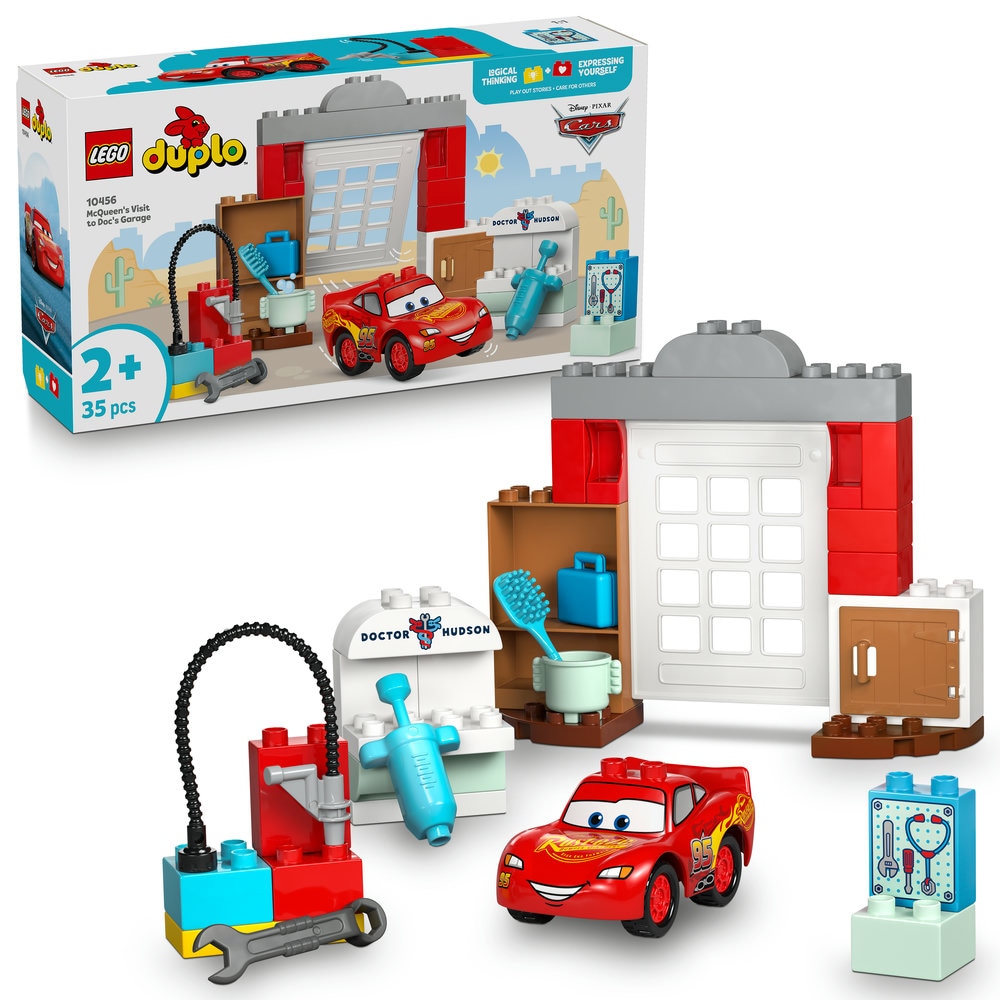 LEGO DUPLO: Disney - Vizita lui McQueen la garajul lui Doc 10456, 2 ani+, 35 piese