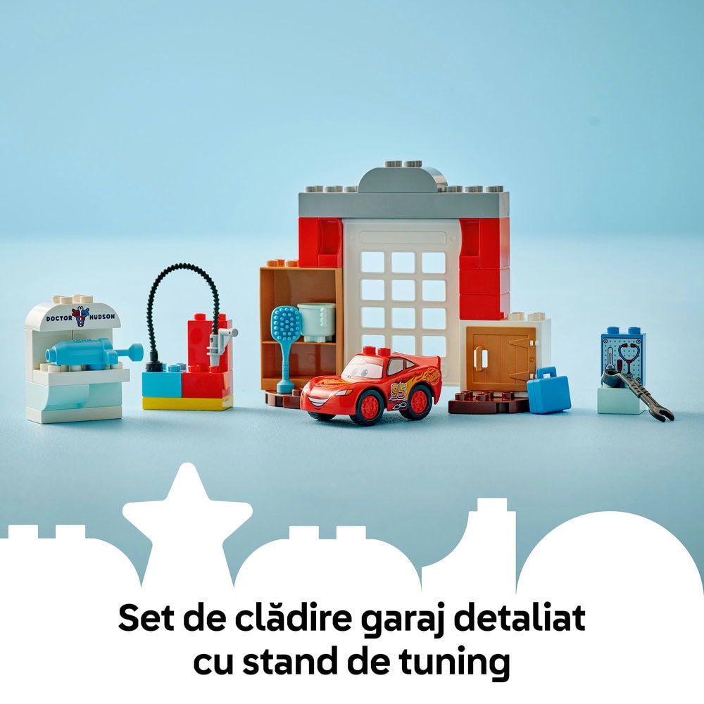 LEGO DUPLO: Disney - Vizita lui McQueen la garajul lui Doc 10456, 2 ani+, 35 piese