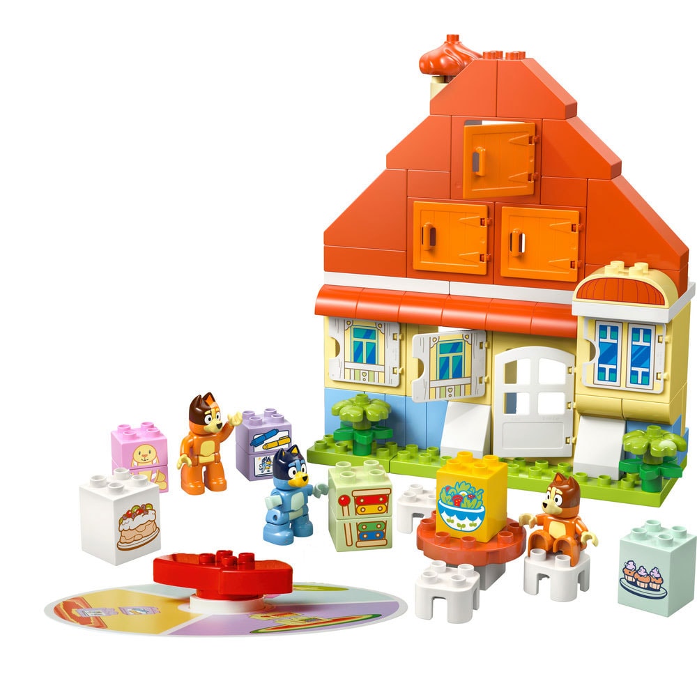 LEGO DUPLO: Bluey - Casa de familie a lui Blue cu un joc de memorie 10459, 3 ani+, 83 piese