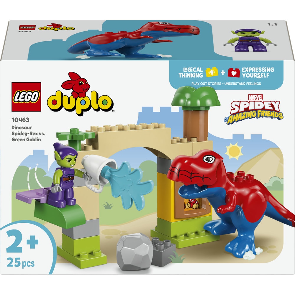 LEGO DUPLO: Disney - Dinozaurul Spidey-Rex vs Green Goblin 10463, 2 ani+, 25 piese