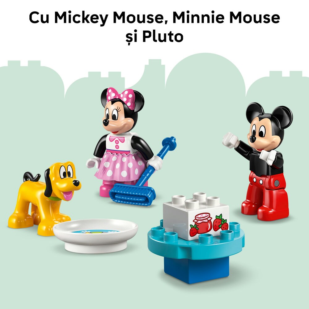 LEGO DUPLO: Disney - Clubul lui Mickey Mouse cu Minnie si Pluto 10465, 2 ani+, 87 piese
