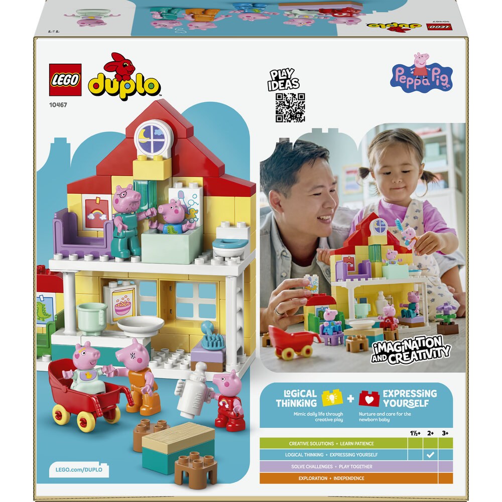 LEGO DUPLO: Peppa Pig - Casa de familie 10467, 2 ani+, 84 piese