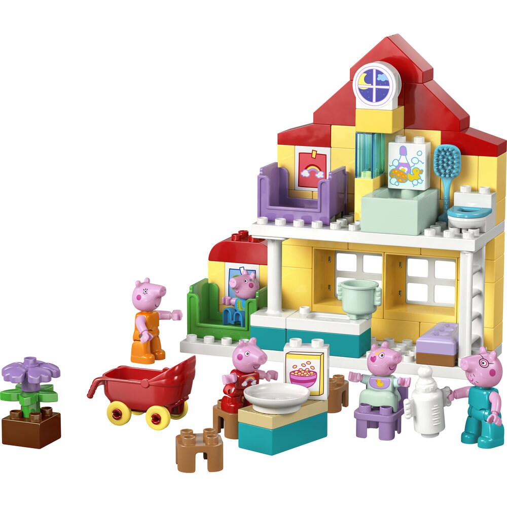 LEGO DUPLO: Peppa Pig - Casa de familie 10467, 2 ani+, 84 piese