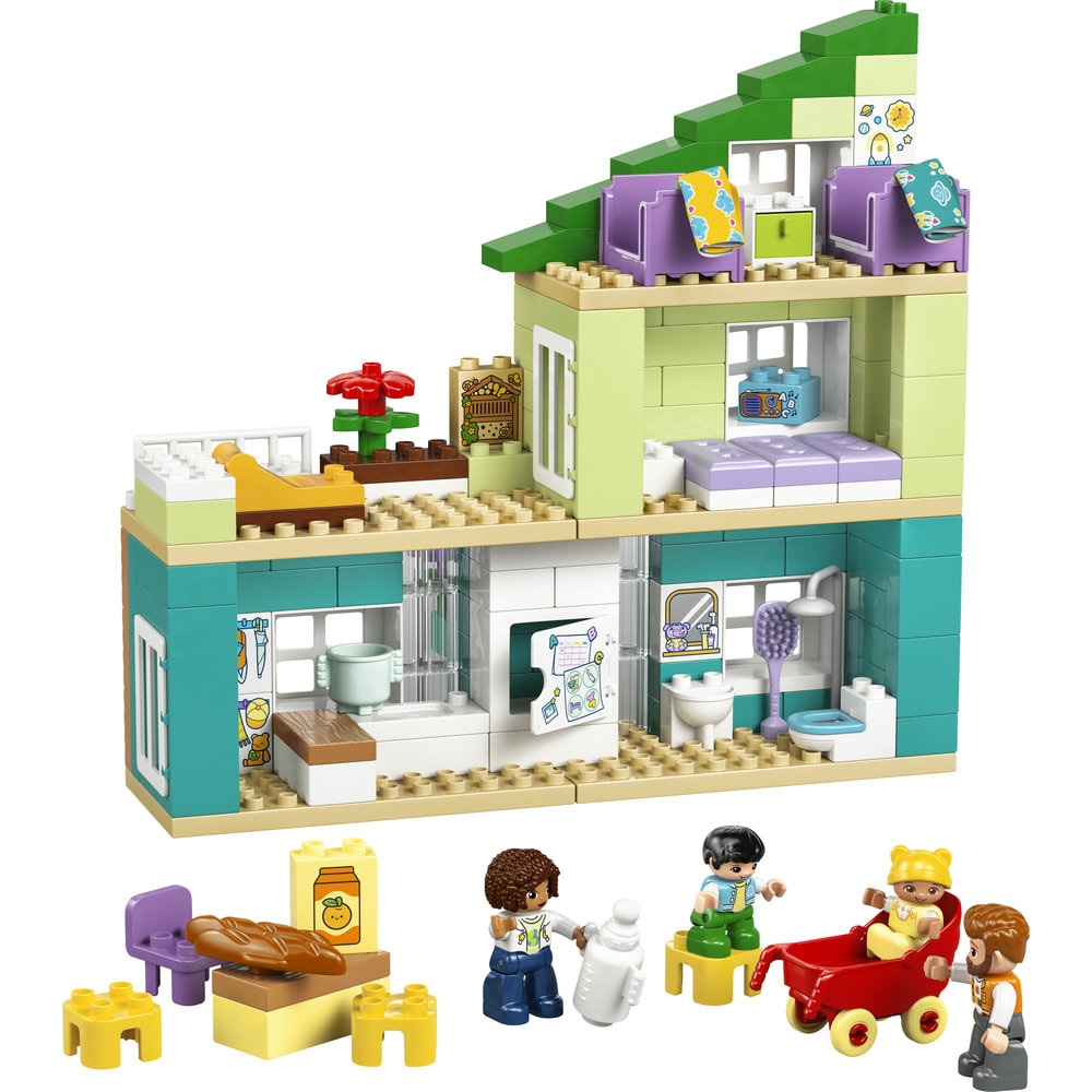 LEGO DUPLO: Town - Casa moderna de familie 3in1 10470, 2 ani+, 166 piese
