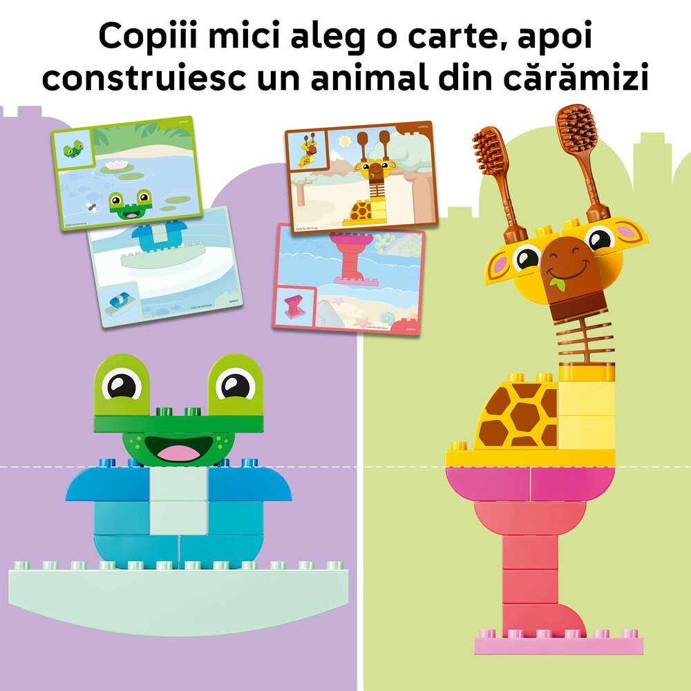 LEGO DUPLO: Town - Joc de construit animale 10472, 3 ani+, 94 piese