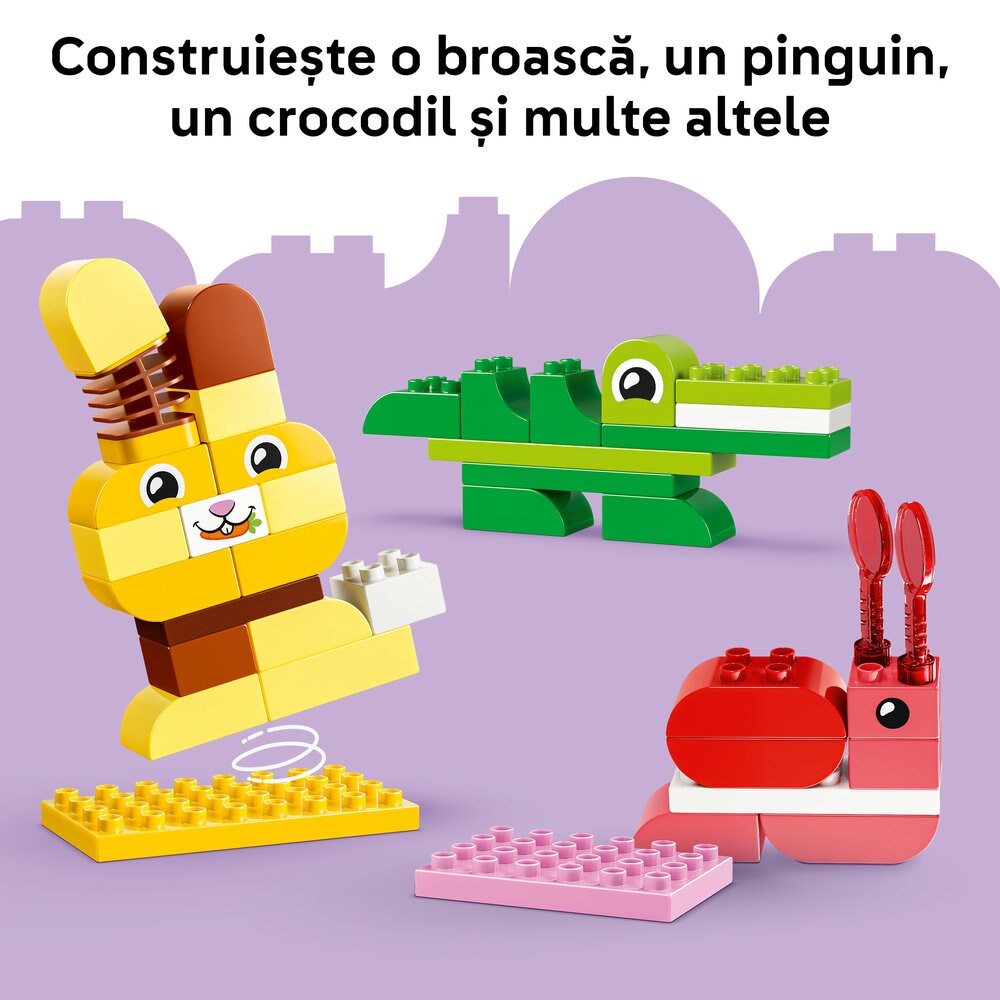 LEGO DUPLO: Town - Joc de construit animale 10472, 3 ani+, 94 piese