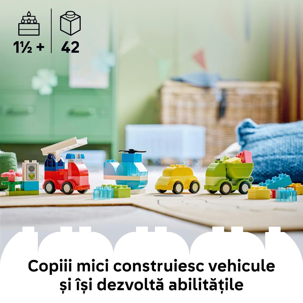 LEGO DUPLO: My First Vehicule creative 10474, 18 luni+, 42 piese