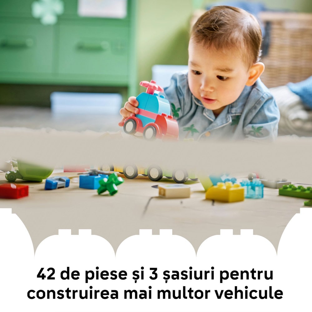 LEGO DUPLO: My First Vehicule creative 10474, 18 luni+, 42 piese
