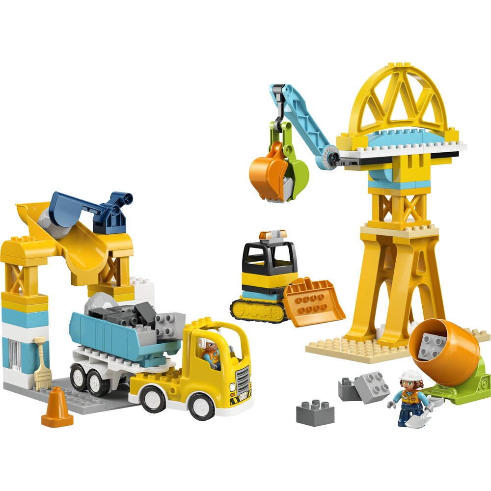 LEGO DUPLO: Town Santier si vehicule de constructii 3in1 10476, 3 ani+, 84 piese