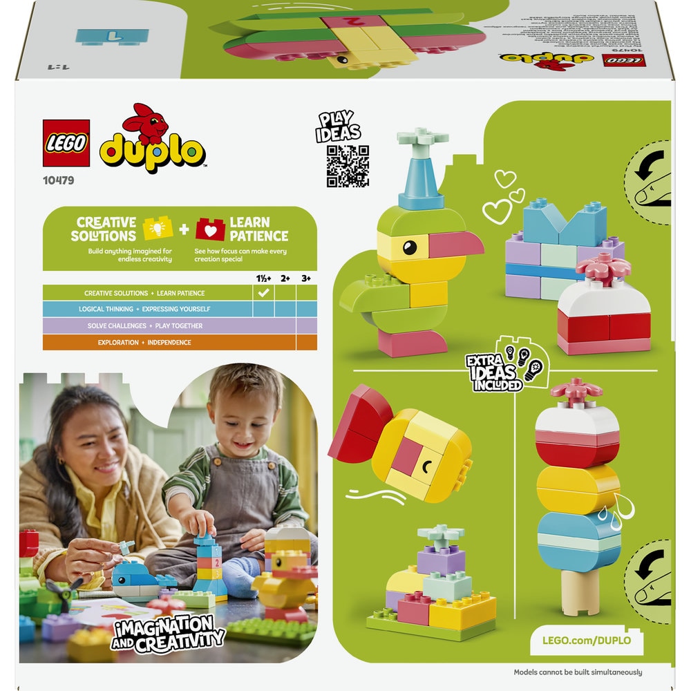 LEGO DUPLO: Classic Cutie creativa in culori 10479, 18 luni+, 80 piese